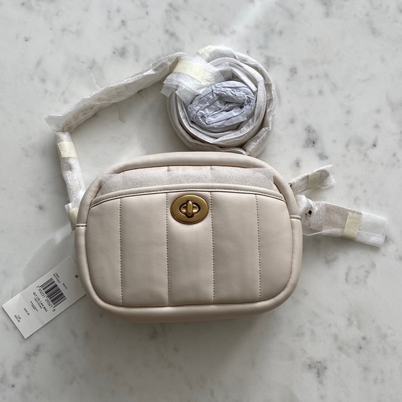 Coach Quilted Leather Camera Bag, Chalk/White, NWT - Picture 12 of 16